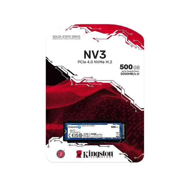 Ổ Cứng SSD KINGSTON SNV3S 500GB – M.2 2280 PCIe Gen4 x4 (Đọc 5000MB/s - Ghi 3000MB/s) - (SNV3S/500G)