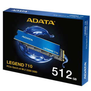 Ổ cứng SSD ADATA LEGEND 710 512GB | PCIe Gen3 x4 NVMe, M.2 2280 (ALEG-710-512GCS)
